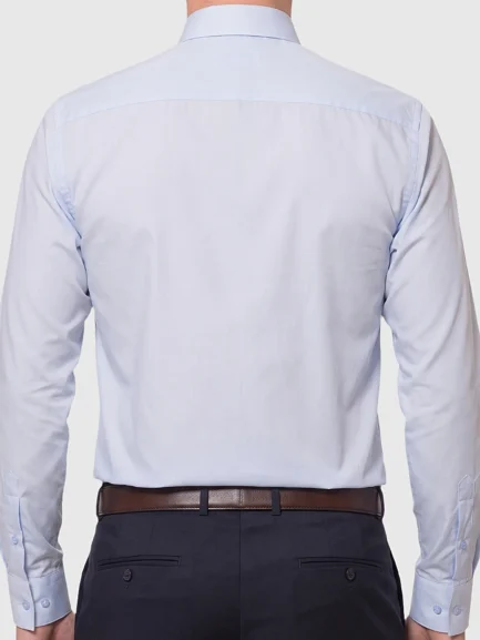 Light blue cotton shirt, slim fit