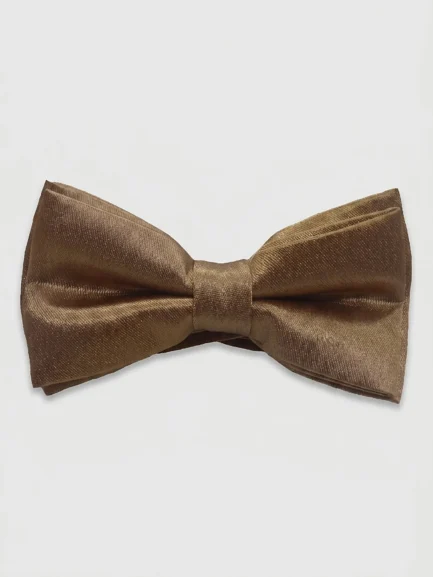 Gold satin bow tie Gold satin bow tie