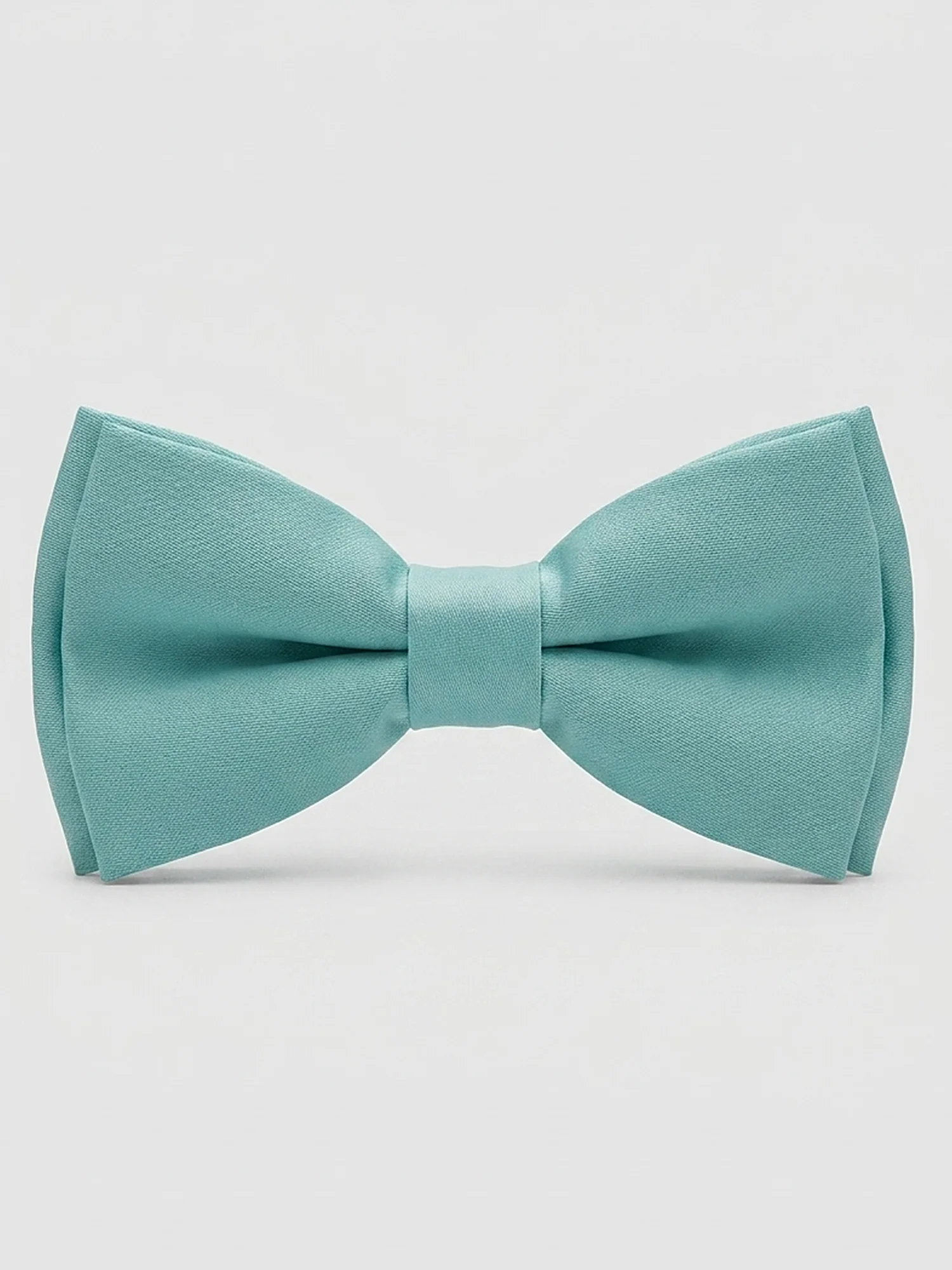 Pale blue satin bow tie Pale blue satin bow tie