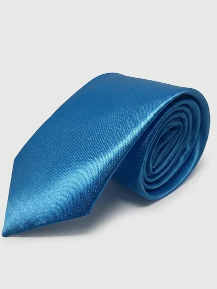 tie light blue satin