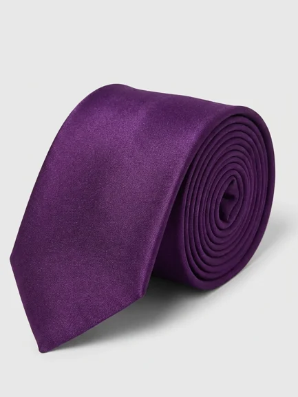 Tie purple satin