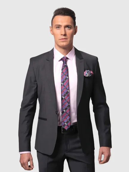 Hard dark gray wool