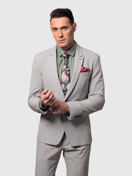 Hard light gray wool