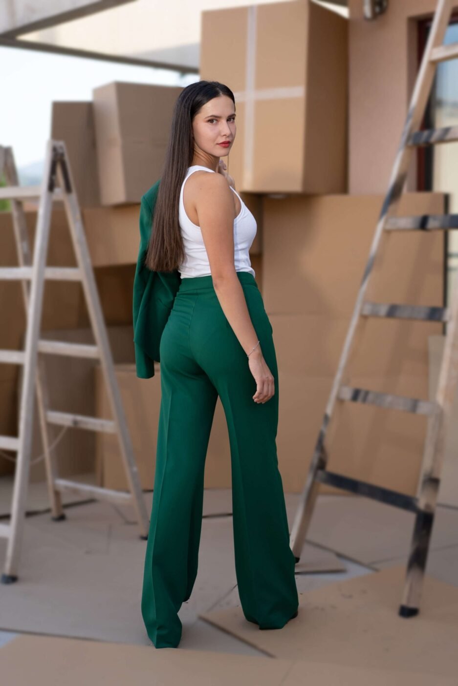 Women's wide leg trousers