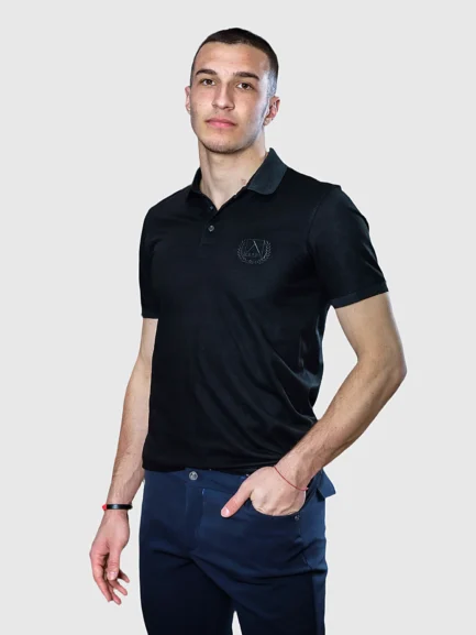Black polo shirt LEVSKI - A team