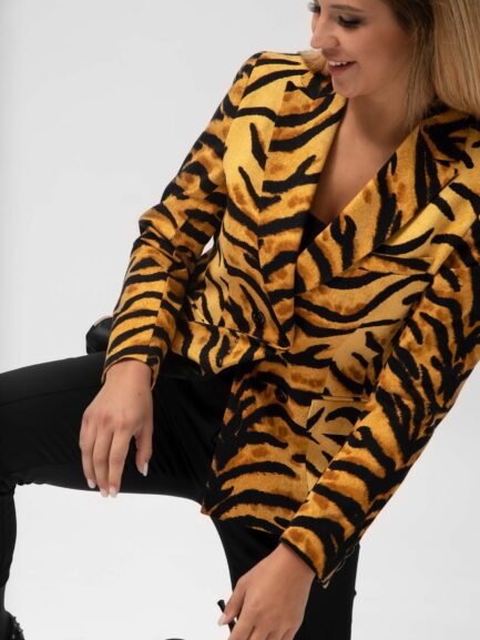 Women's double-breasted Tiger jacket Women's double-breasted Tiger jacket