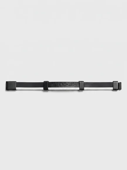 Leather bracelet "Levski" in black and white Leather bracelet "Levski" in black and white