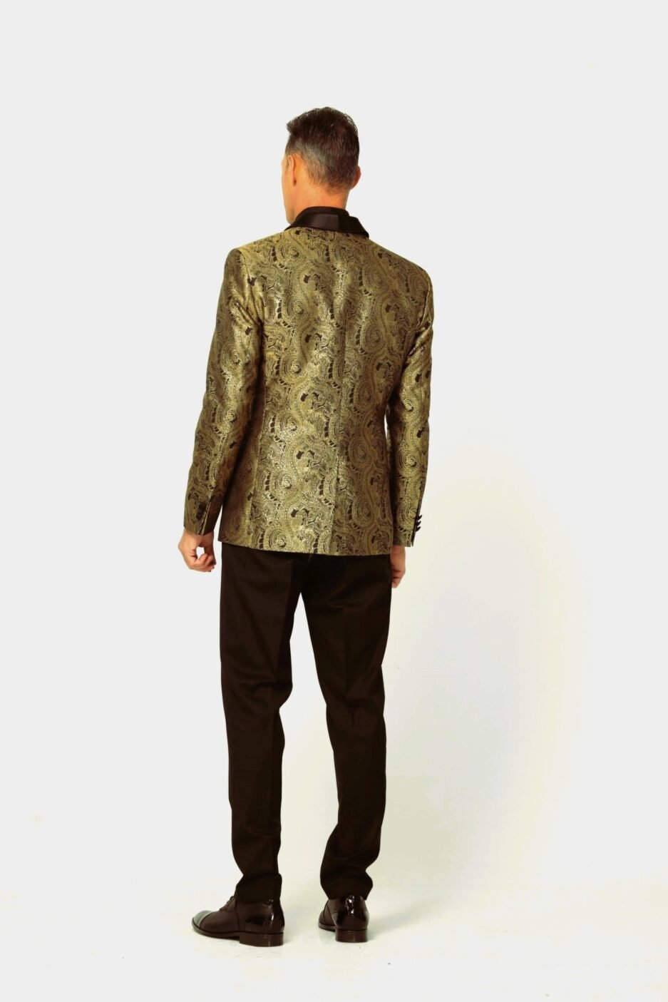 Blue Jacquard Shawl Collar Tuxedo (Копие)