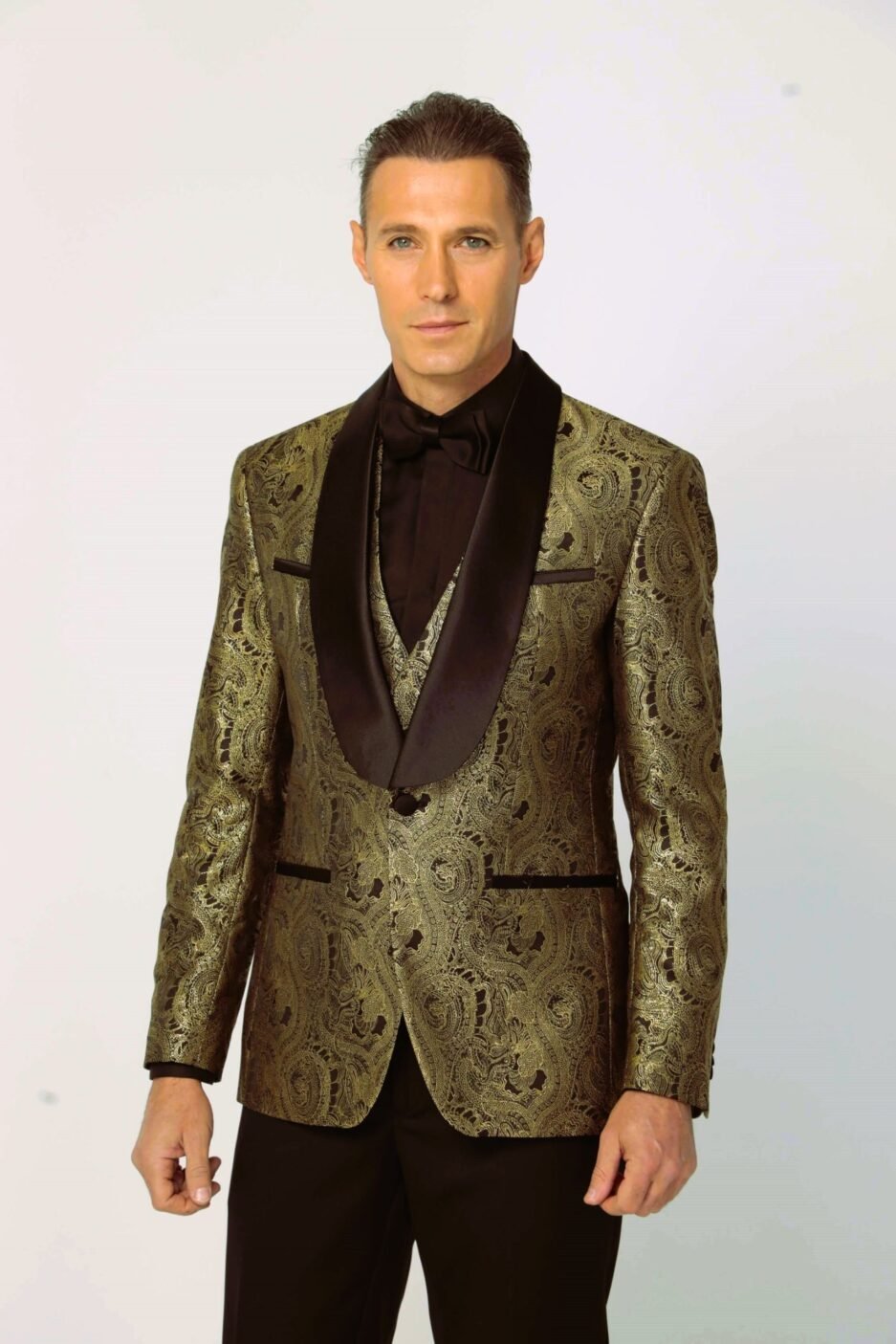 Blue Jacquard Shawl Collar Tuxedo (Копие)