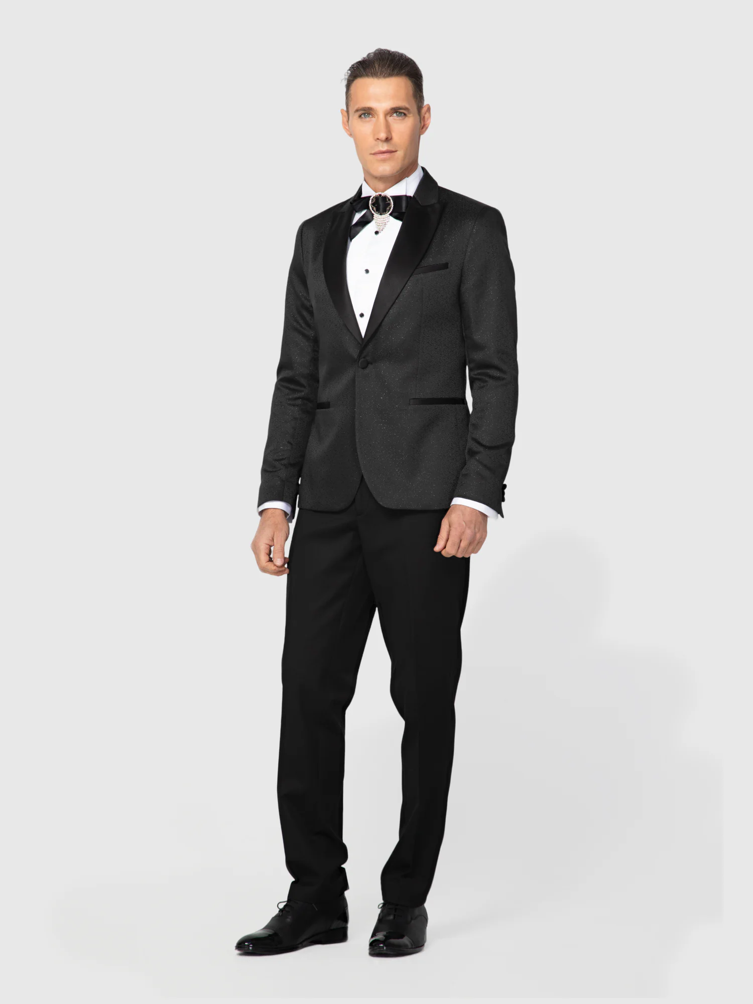 Gray Jacquard Sharp Lapel Tuxedo (Копие) Gray Jacquard Sharp Lapel Tuxedo (Копие)