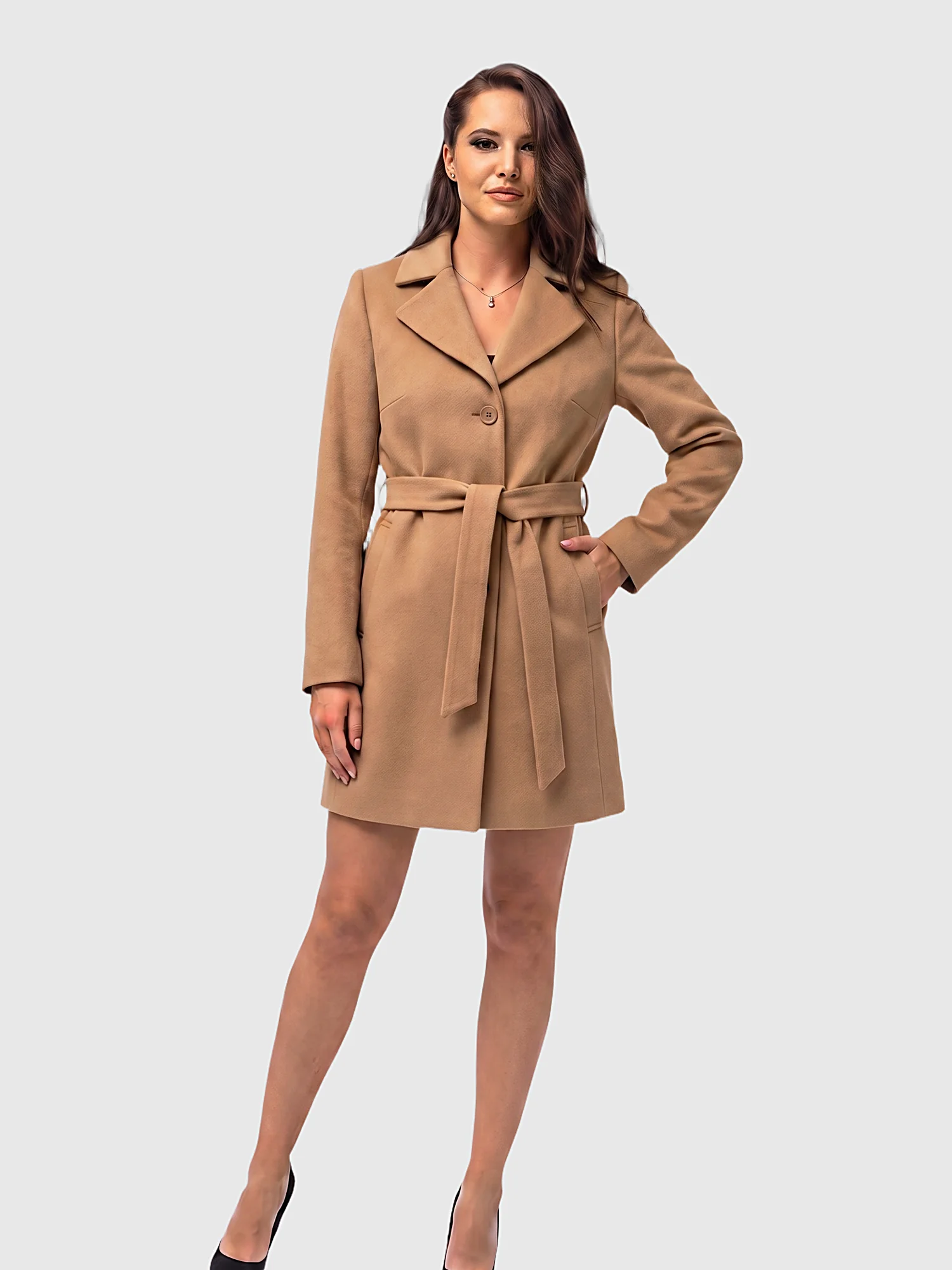 Women's short coat Shine gray check (Копие) (Копие) Women's short coat Shine gray check (Копие) (Копие)